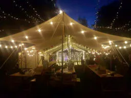 Extra Large Canvas Canopy at night